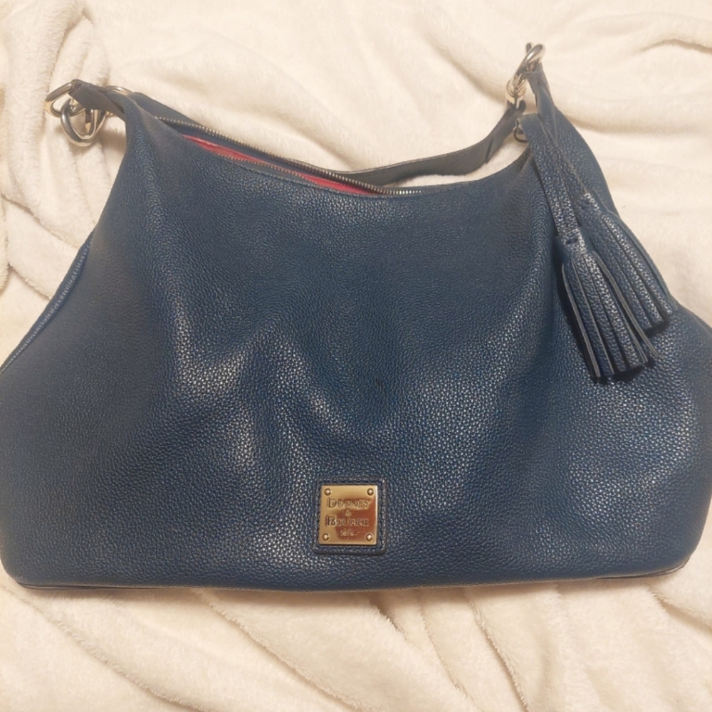 Dooney & Bourke Dark Blue Leather Shoulder Bag
